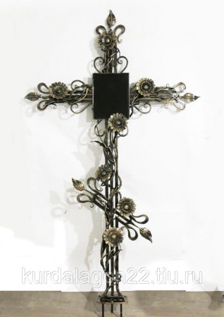 Крест кованый для могилы К33